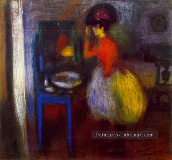 Dans la pièce La loge 1900 cubisme Pablo Picasso Peintures à l'huile
